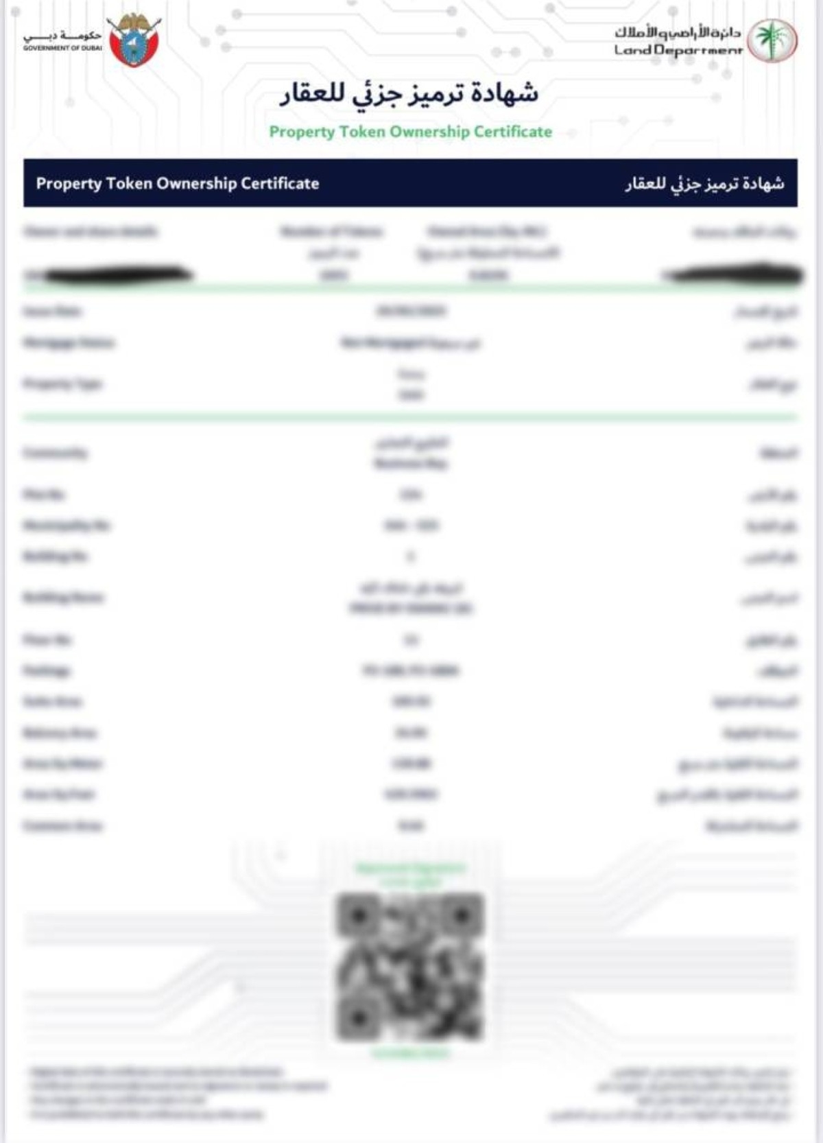 Dubai Land Department unveils first-of-its-kind Property Token Ownership Certificate