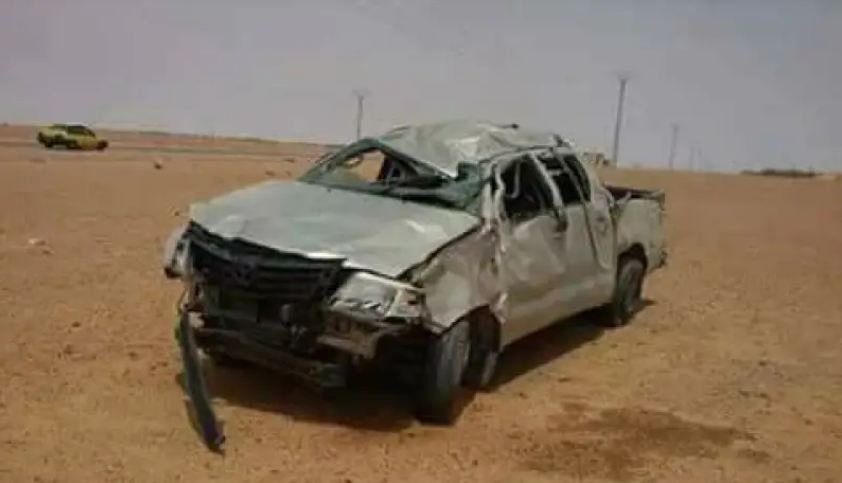الجلفة.. 5 جرحى في انقلاب سيارة بـ فيض البطمة