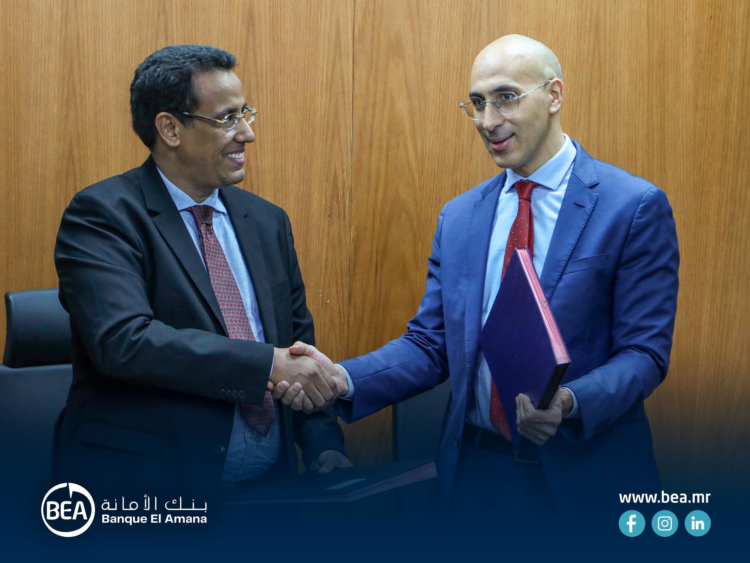 اتفاقية بين بنك الأمانة وصندوق الضمان الموريتاني لتعزيز تمويل رواد الأعمال