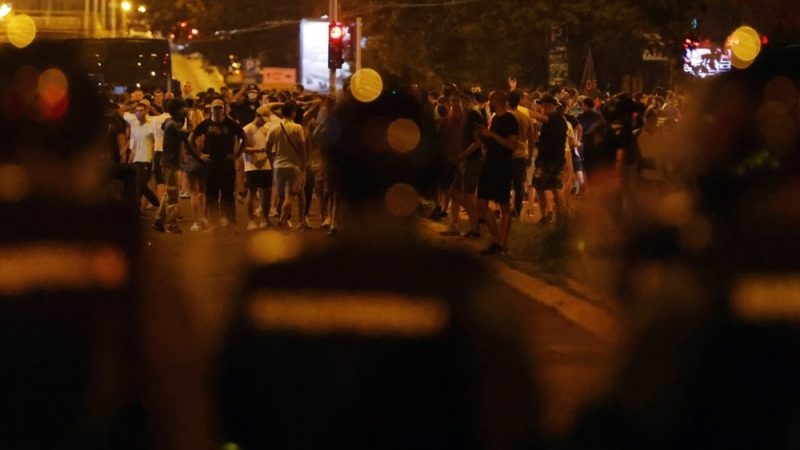 Serbian president vows to free country from ‘evil' as protests turn violent