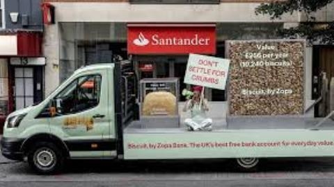 Zopa marketing stunt invites consumers to bite into Biscuit