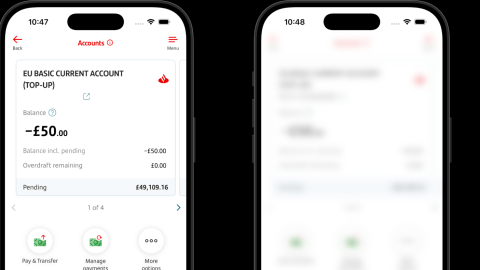 Santander introduces screen sharing detection technology