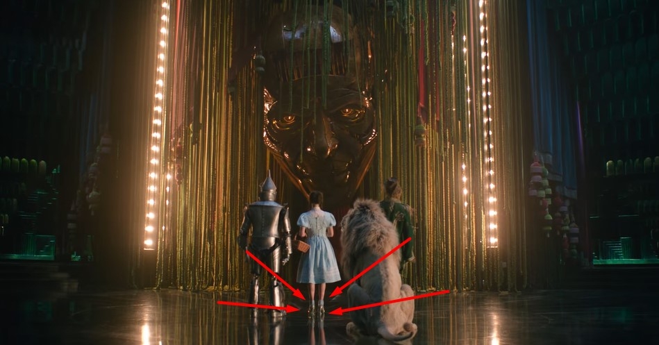 Why aren't Dorothy's Slippers Red in Wicked: For Good?