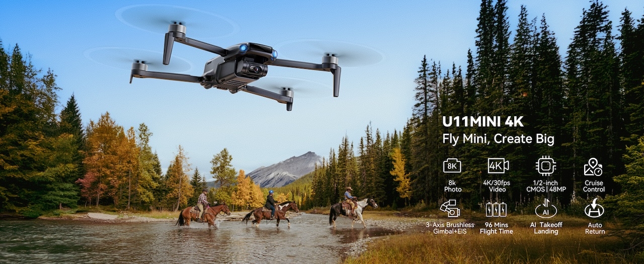 Ruko U11MINI 4K Drone: Ultra-Light, Ultra-Smart, and Travel-Ready