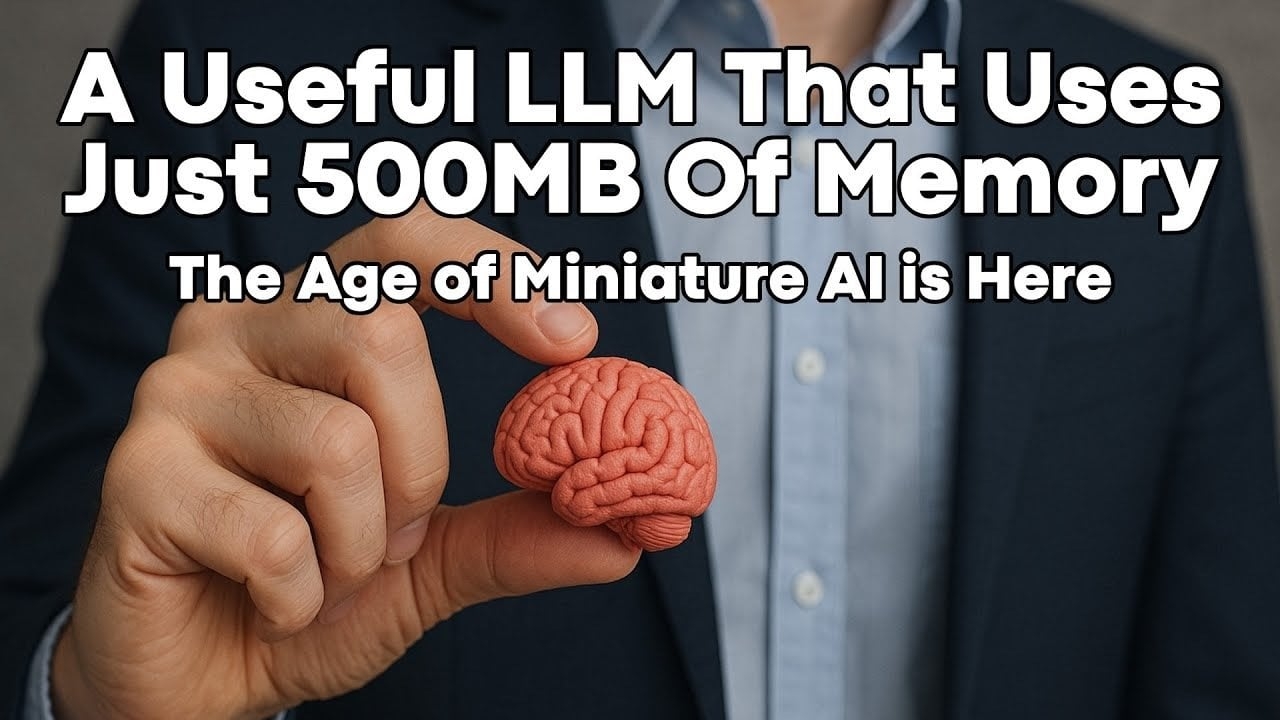 500MB AI Models : The Surprising Power of Going Small