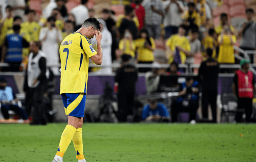 شاهد ماذا فعل رونالدو بعد خروج النصر من دوري أبطال آسيا