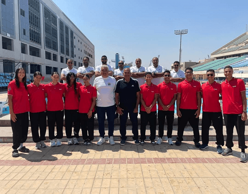 الشاذلي يزورمنتخب السباحة بالزعانف وحمص يرافق البعثة لليونان