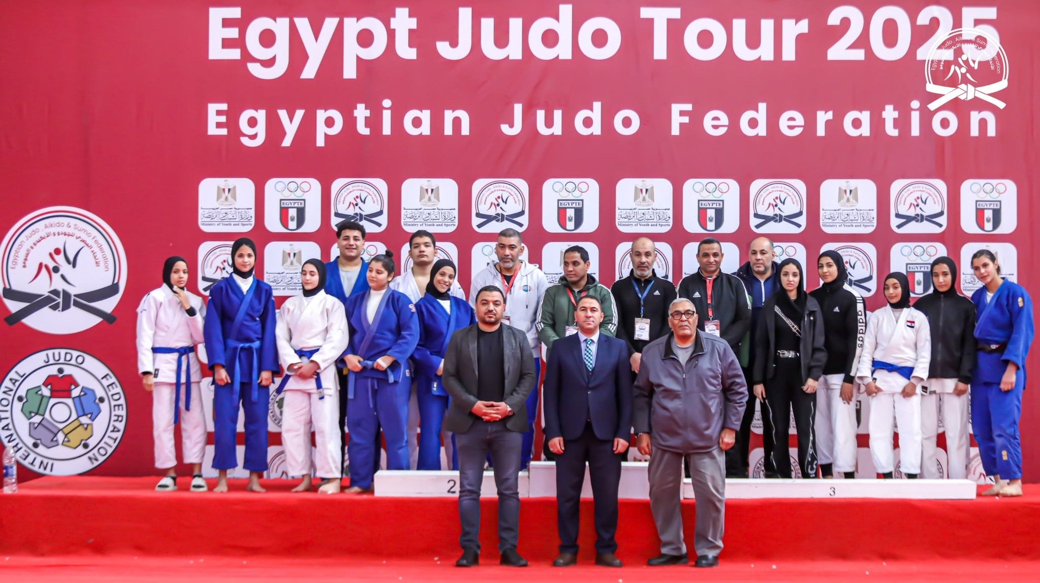 16 ميدالية للمشروع القومي للموهبة والبطل الأولمبي في الجودو