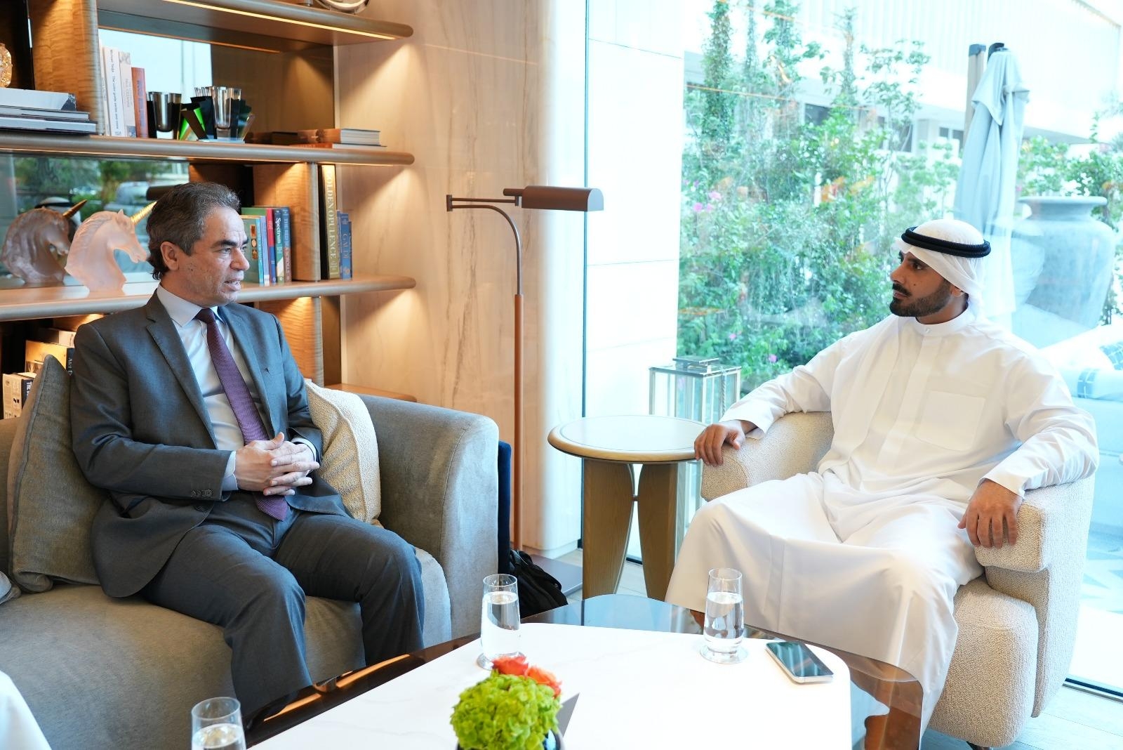المسلماني يبحث مع الشيخ مبارك الصباح التعاون بين ماسبيرو ومجلس التعاون الخليجي