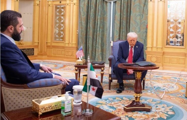 الشرع لترامب: سوريا جسر للتجارة بين الشرق والغرب