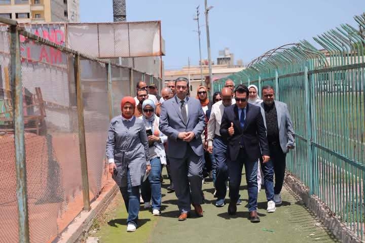 محافظ دمياط يتفقد مركز شباب عاصمة المحافظة لمتابعة خطط التطوير