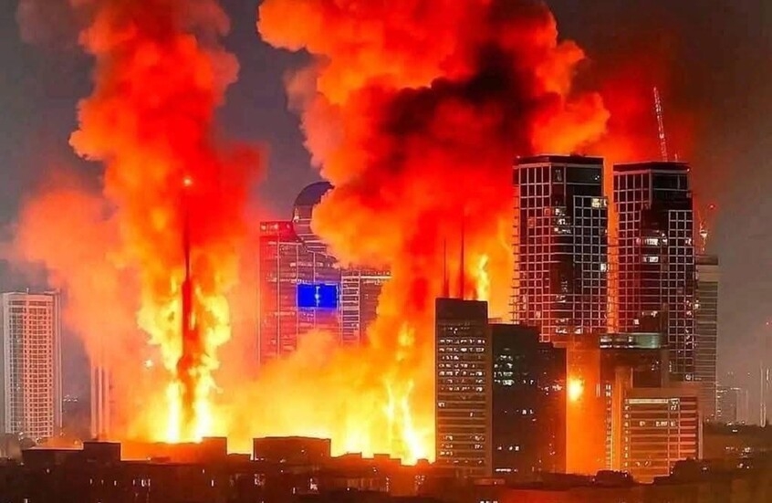 دمار واسع فى تل أبيب بالمباني والممتلكات