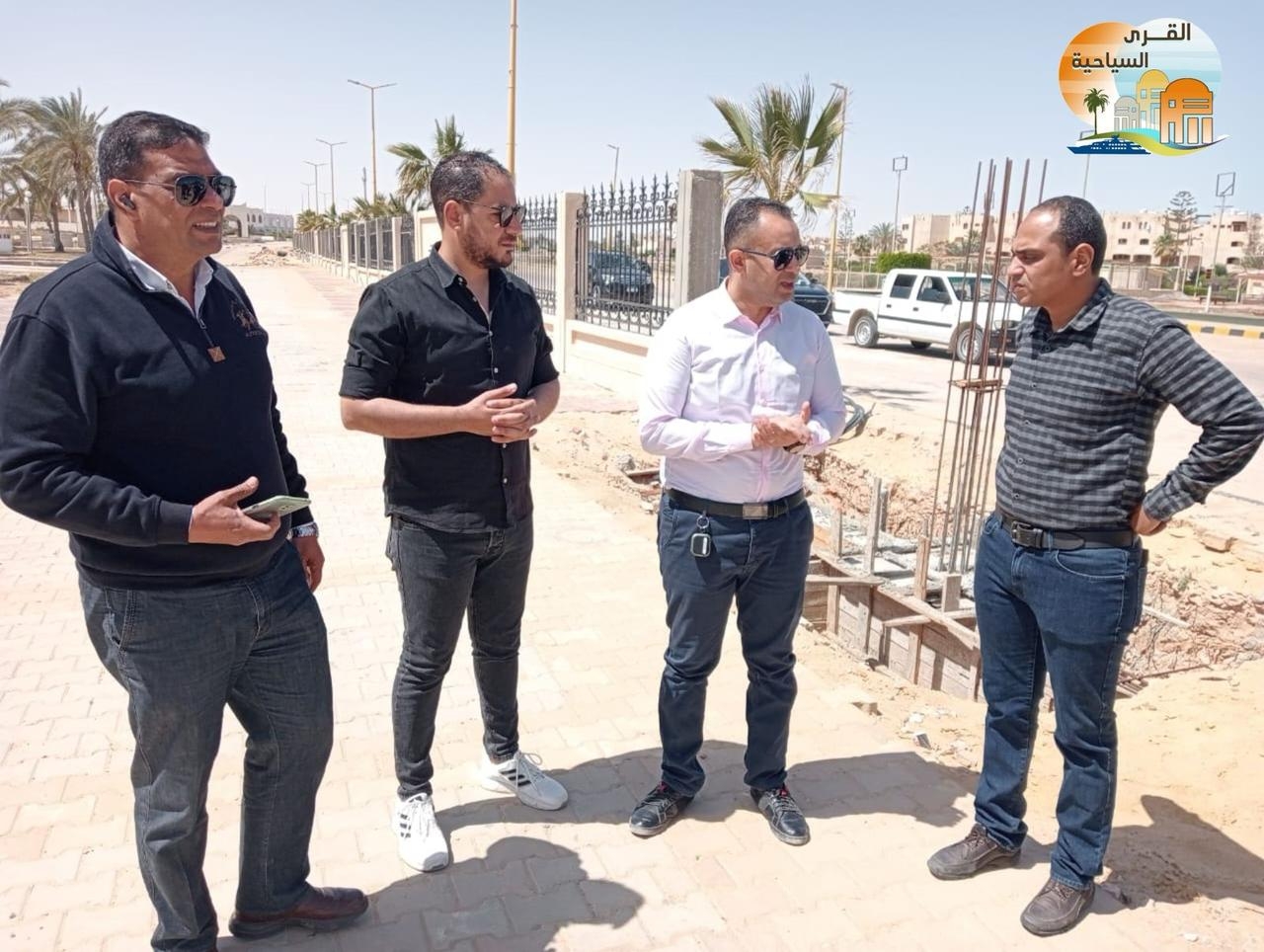 رئيس جهاز القرى السياحية يتفقد أعمال منطقة الشانزليزيه
