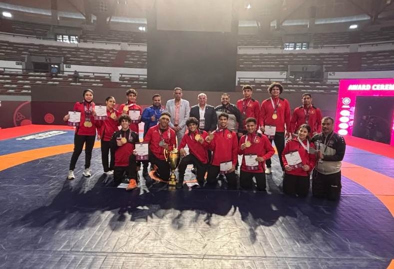 منتخب المصارعة الرومانية يحصد بطولة أفريقيا تحت 20 عاما