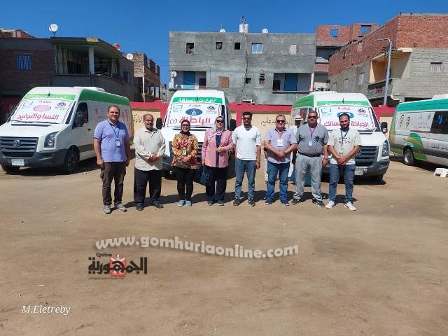 علاج ١١١٢ مواطنا بالمجان في قافلة طبية بدمياط