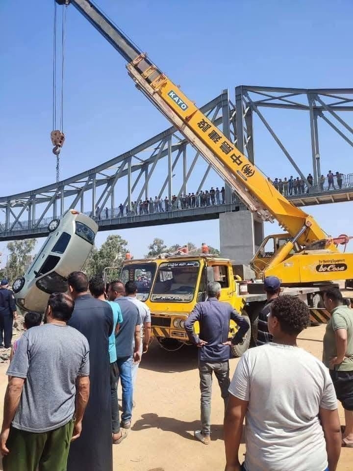 مصرع زوجين مسنين في انقلاب سيارة بالرياح التوفيقي بالدقهلية