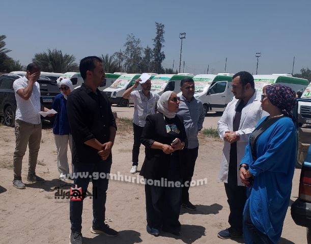 570 مواطنًا يستفيدون من قافلة حياة كريمة الطبية بقرية النصر"