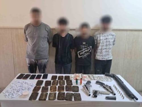 كمين أمني يطيح بتشكيل عصابي بحوزته حشيش وهيروين وأسلحة نارية في العبور