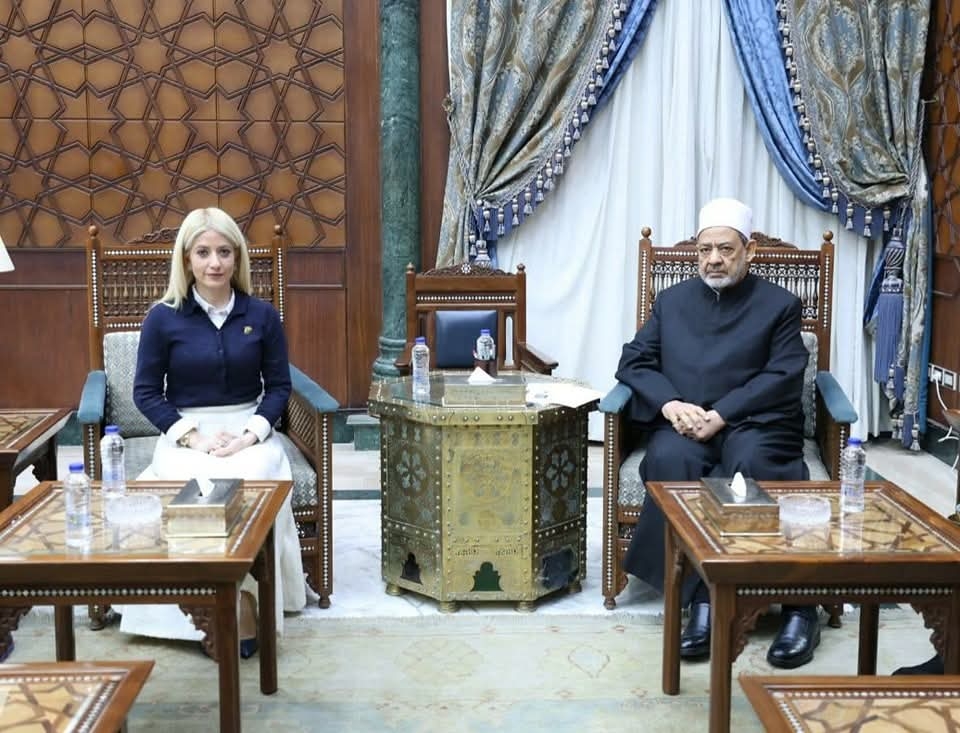 ‏شيخ الأزهر يستقبل رئيسة مجلس النواب بقبرص لتعزيز التعاون المشترك