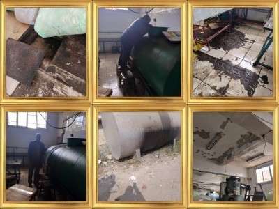 صحة القليوبية تضبط 2300 لتر زيت طعام مجهول المصدر بمصنع داخل مدرس