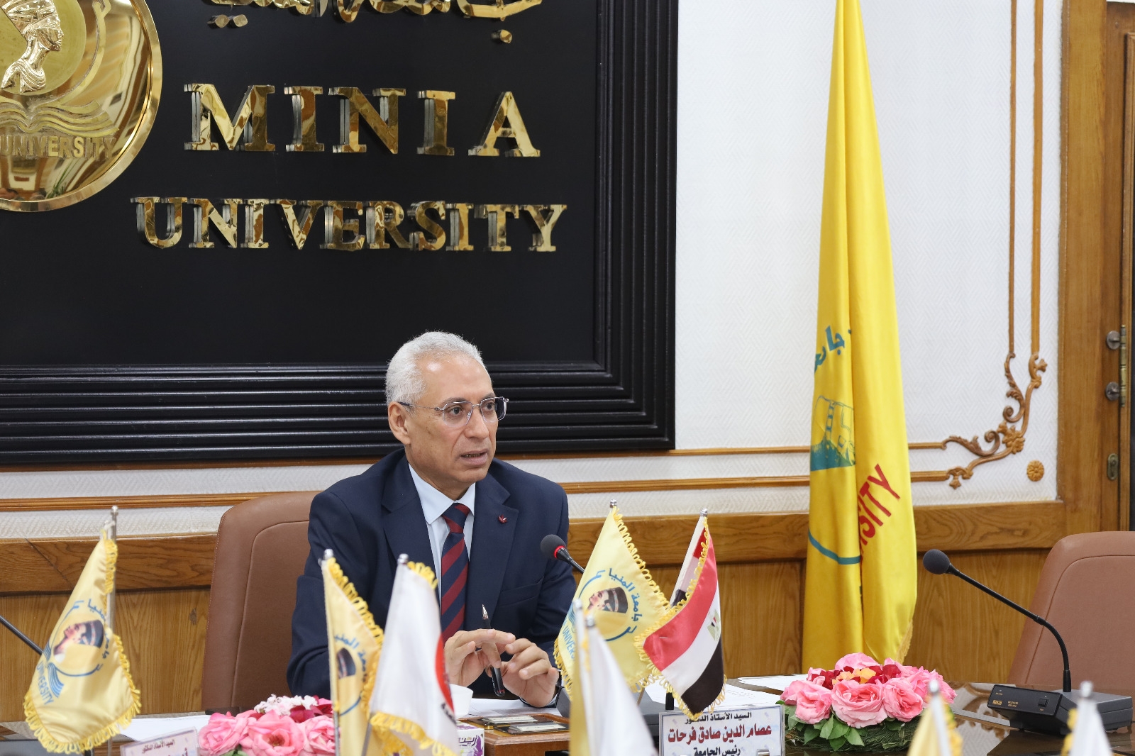 رئيس جامعة المنيا يعلن نتيجة الطالب والطالبة المثاليين