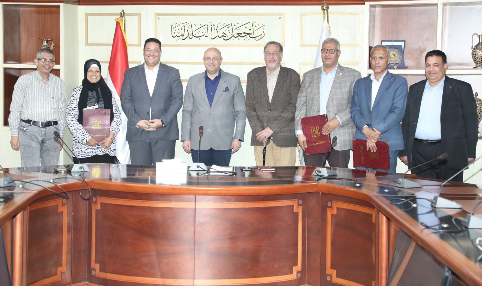 بروتوكول ثلاثي بين نهضة بني سويف وشركة المياه والوحدة المحلية