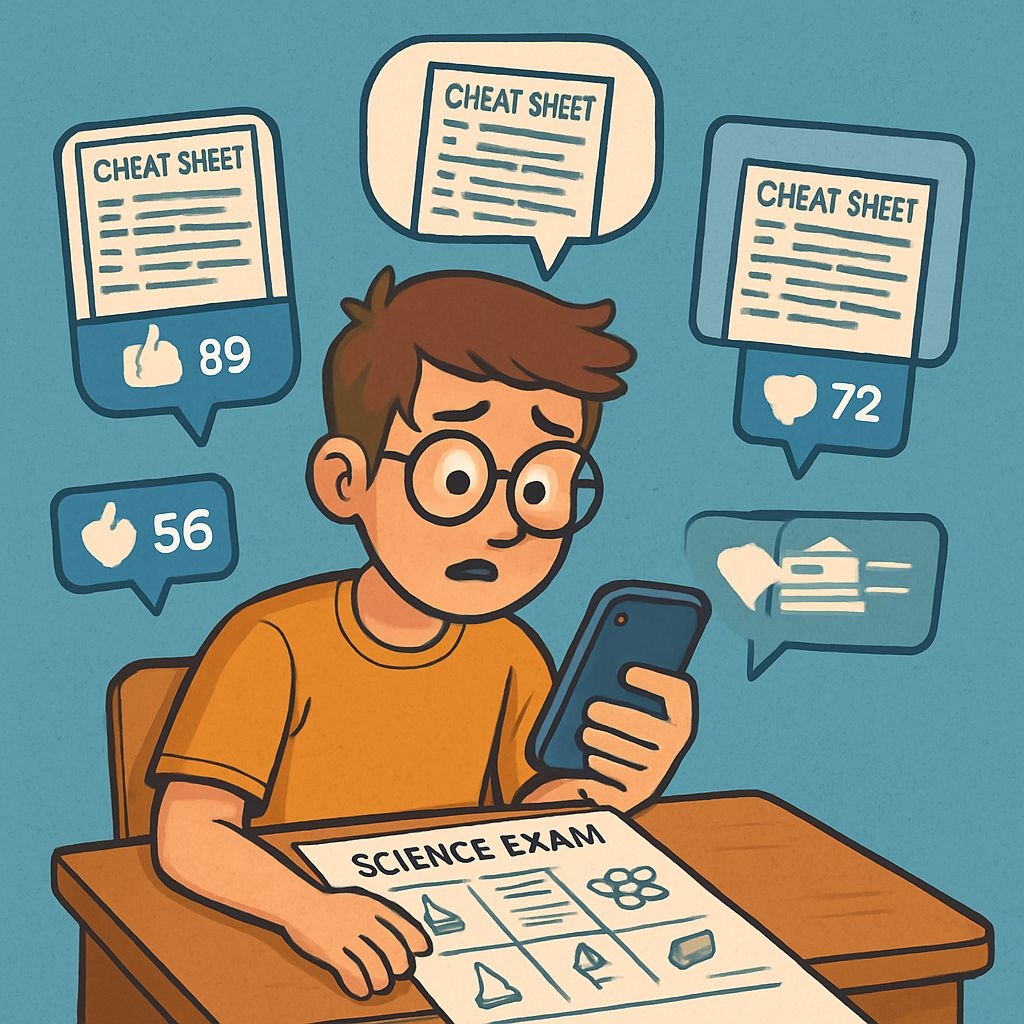 ضبط تداول إلكتروني لامتحان العلوم بالشهادة الإعدادية في المنوفية