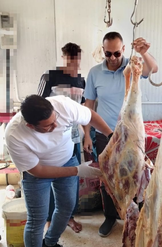ضبط لحوم مذبوحة بالنوبارية ودقيق بلدي مدعّم بإيتاي البارود