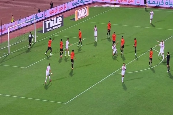 الشوط الاول.. الزمالك متقدم على البنك الأهلي بهدف ناصر منسي