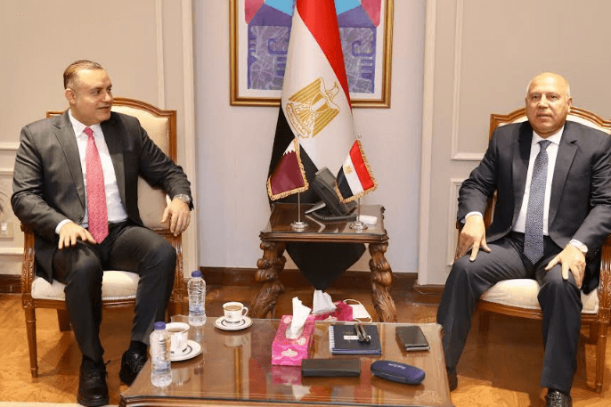 فى لقائه مع سفير الدوحة