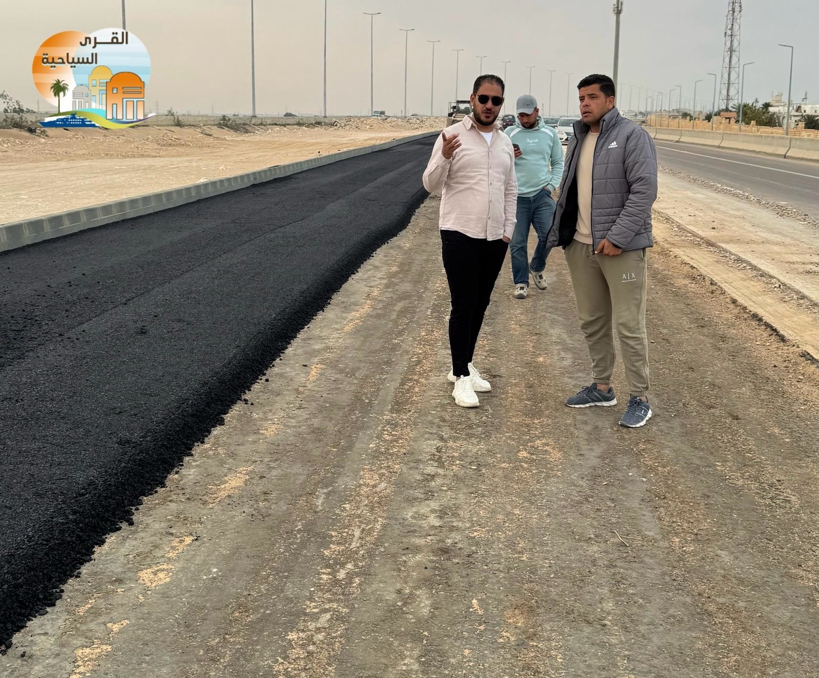 رئيس جهاز القرى السياحية يتابع تطوير طريق الإزدواج في مارينا