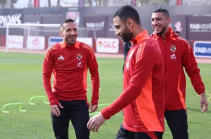 بالصور.. تفاصيل مران الأهلي اليوم استعداداً لمباراة غزل المحلة