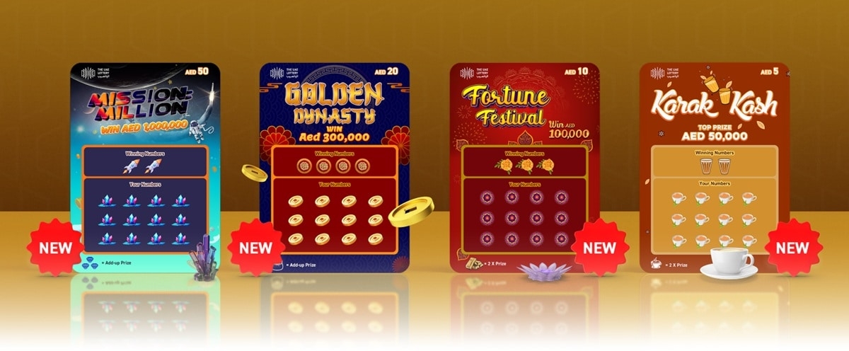 UAE Lottery Announces New AED1m Scratch Card