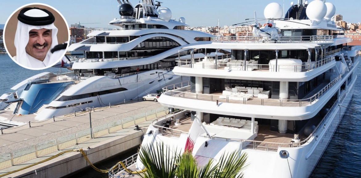 Ordinary billionaires settle for a superyacht, but the Qatari royal family bought an entire marina in Spain and upgraded it just so their $500 million megayacht can dock in secrecy on their frequent summer retreats from Doha's blistering heat