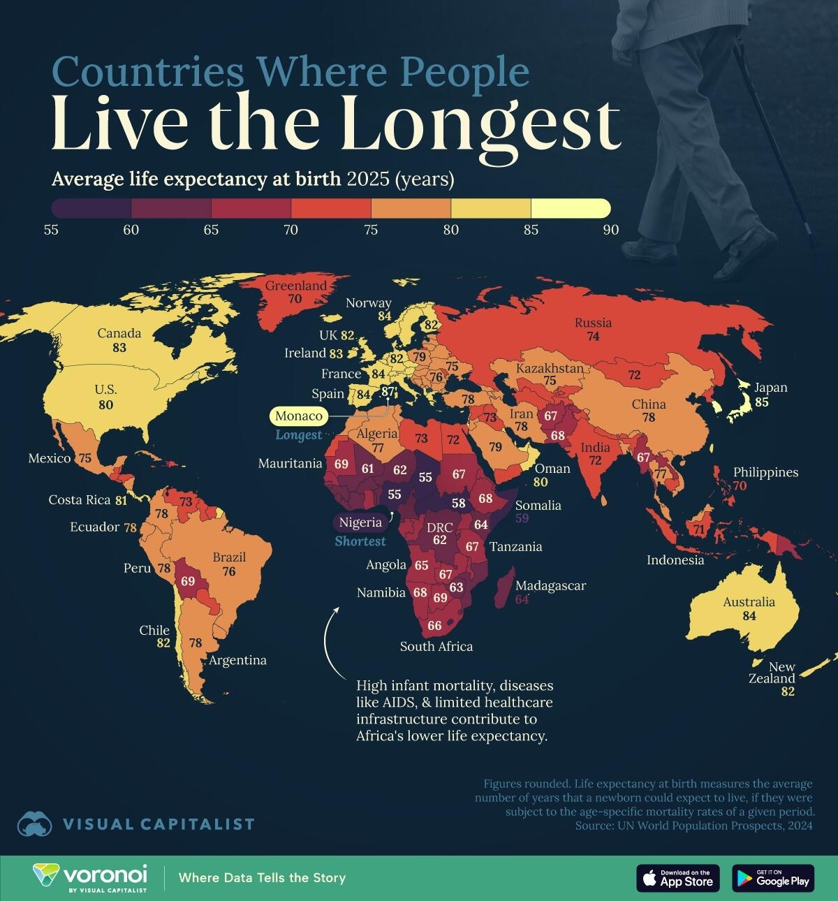 Can Money Buy Happiness? Maybe Not, But It Can Buy Longevity—Life Expectancy Rankings Revealed