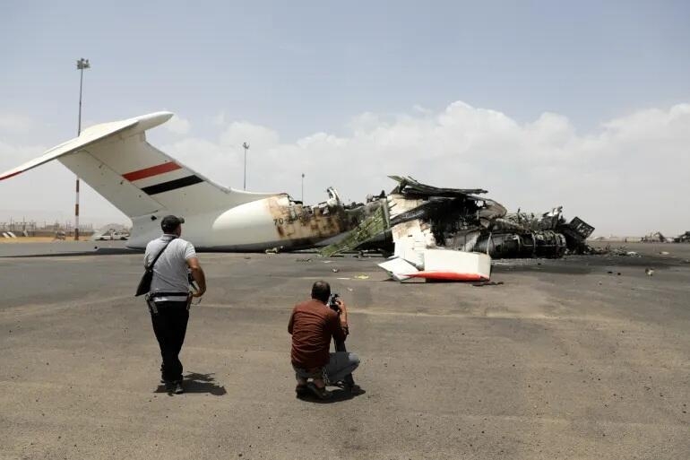 Israeli 'Retaliation' Strikes On Yemen Destroy Airliners