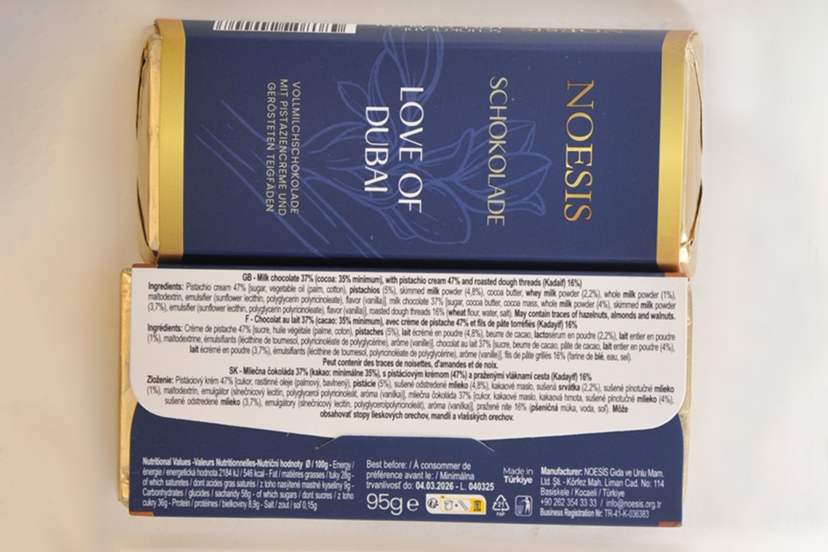 Viral Dubai Chocolate Replica Recalled