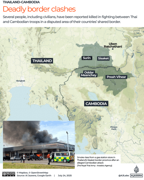 Thailand, Cambodia Agree To Ceasefire