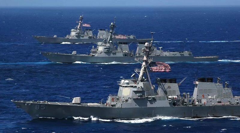 Three U.S. Missile Destroyers Sail Toward Venezuela