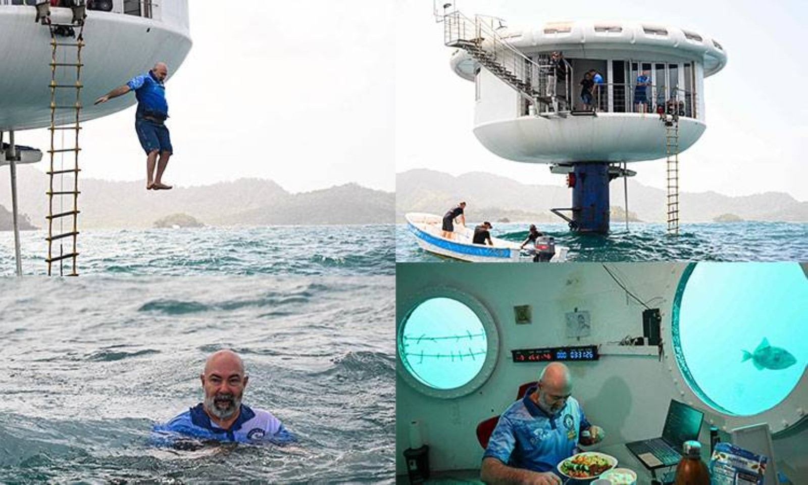 German man sets world record for longest time living underwater