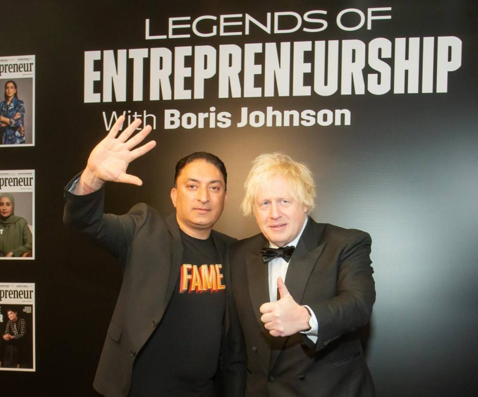 Sheeraz Hasan crowned a 'Legend of Entrepreneurship' by Entrepreneur Middle East, with Johnson's absolute seal of approval