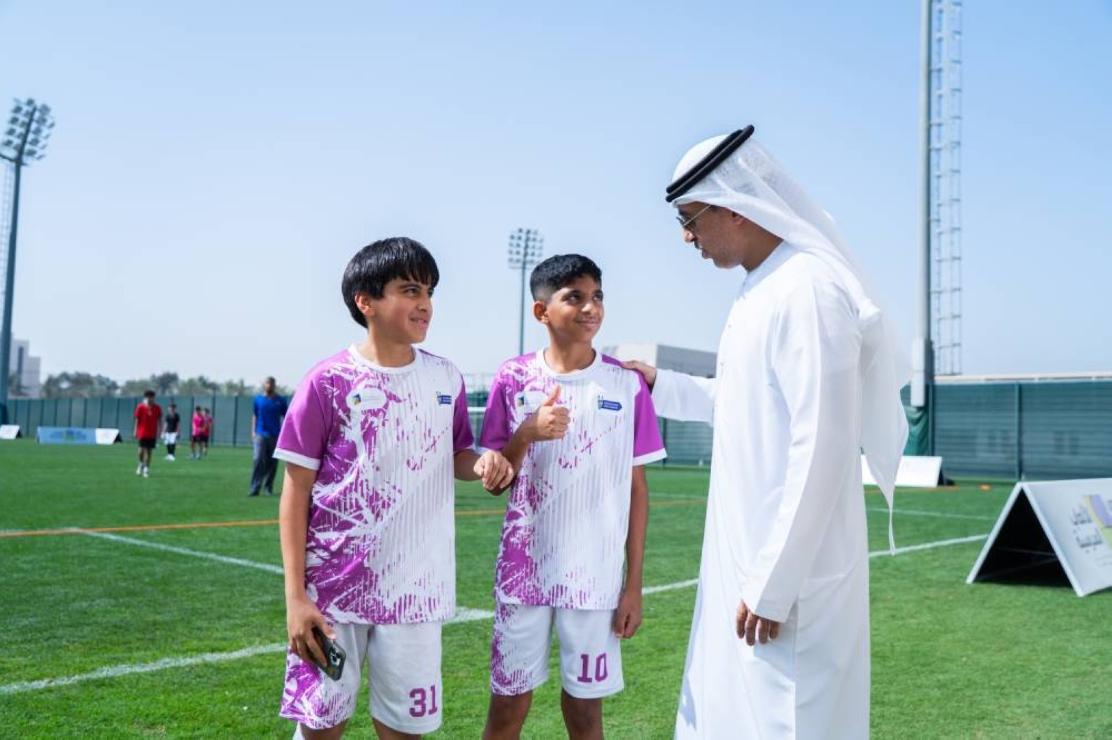 Sports Minister Falasi attends UAE School Games, praises competition