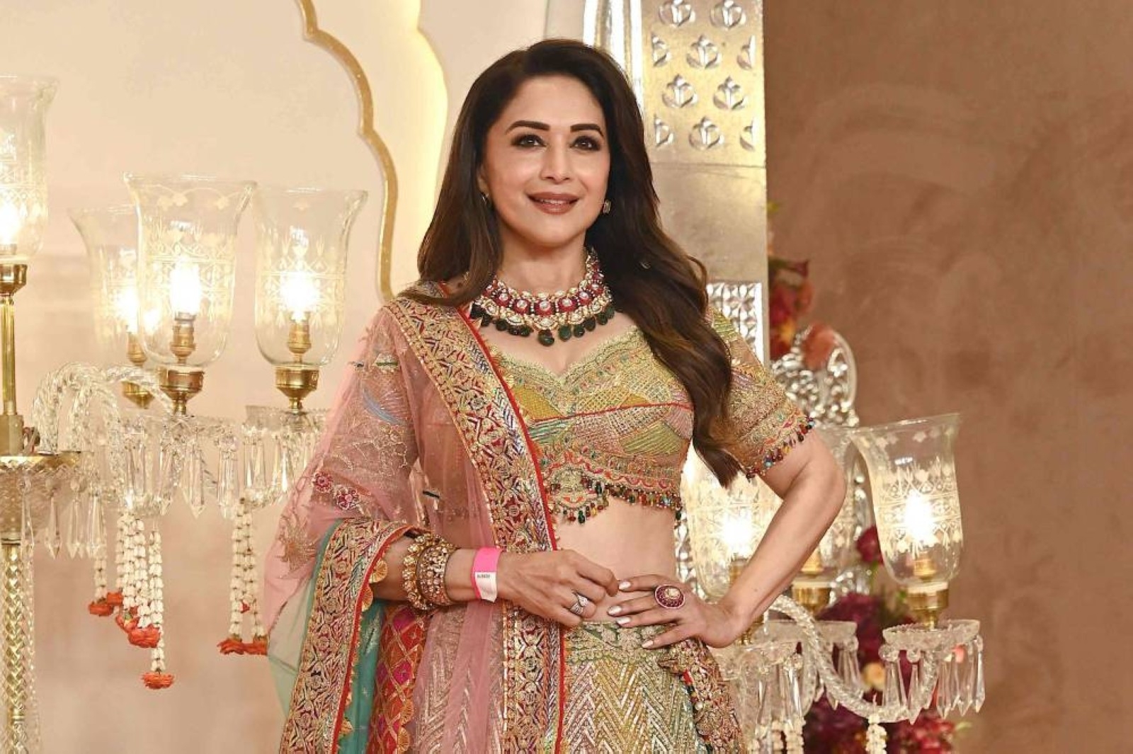 Bollywood diva Madhuri Dixit arrives in Jaipur for IIFA Awards