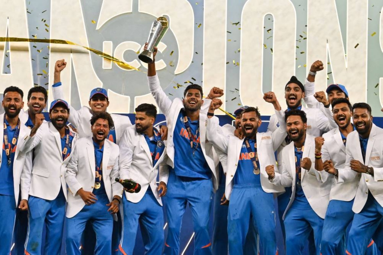 India down New Zealand in final to lift third Champions Trophy title