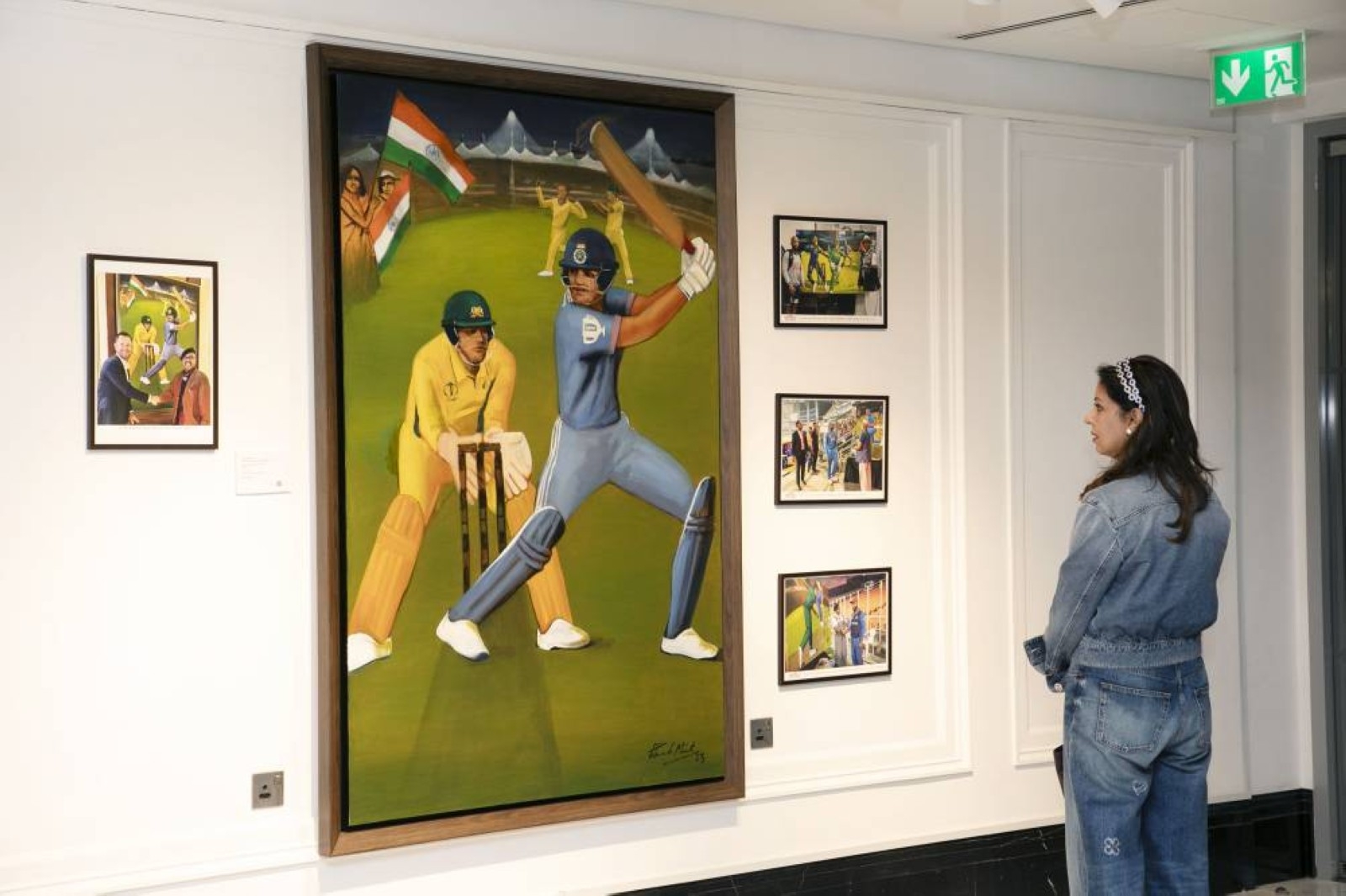 ‘Crickart': Paresh Maity's cricket canvases keep scoreboard ticking