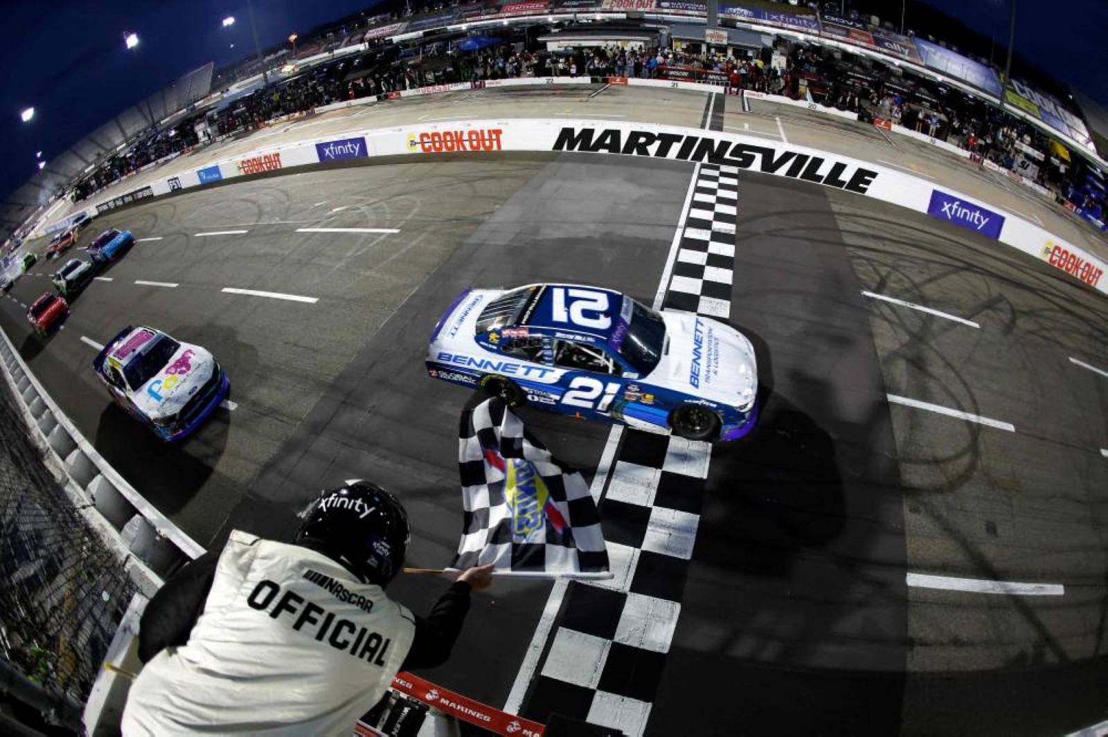 Austin Hill captures action-filled Xfinity race at Martinsville