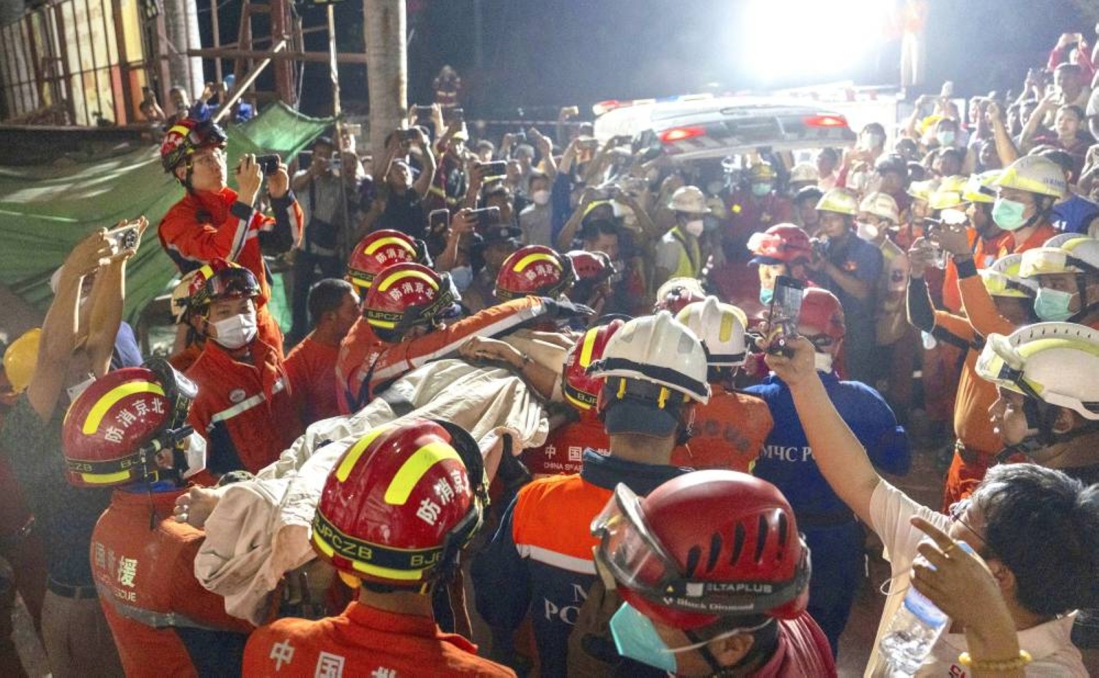 Woman pulled alive from quake rubble after 60 hours in Myanmar