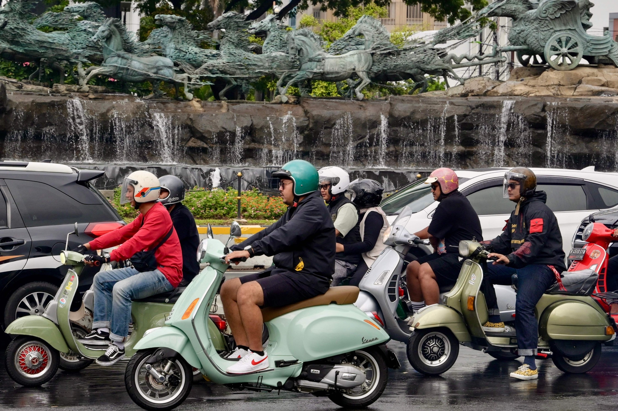 Vespa love affair: Indonesians turn vintage scooters electric