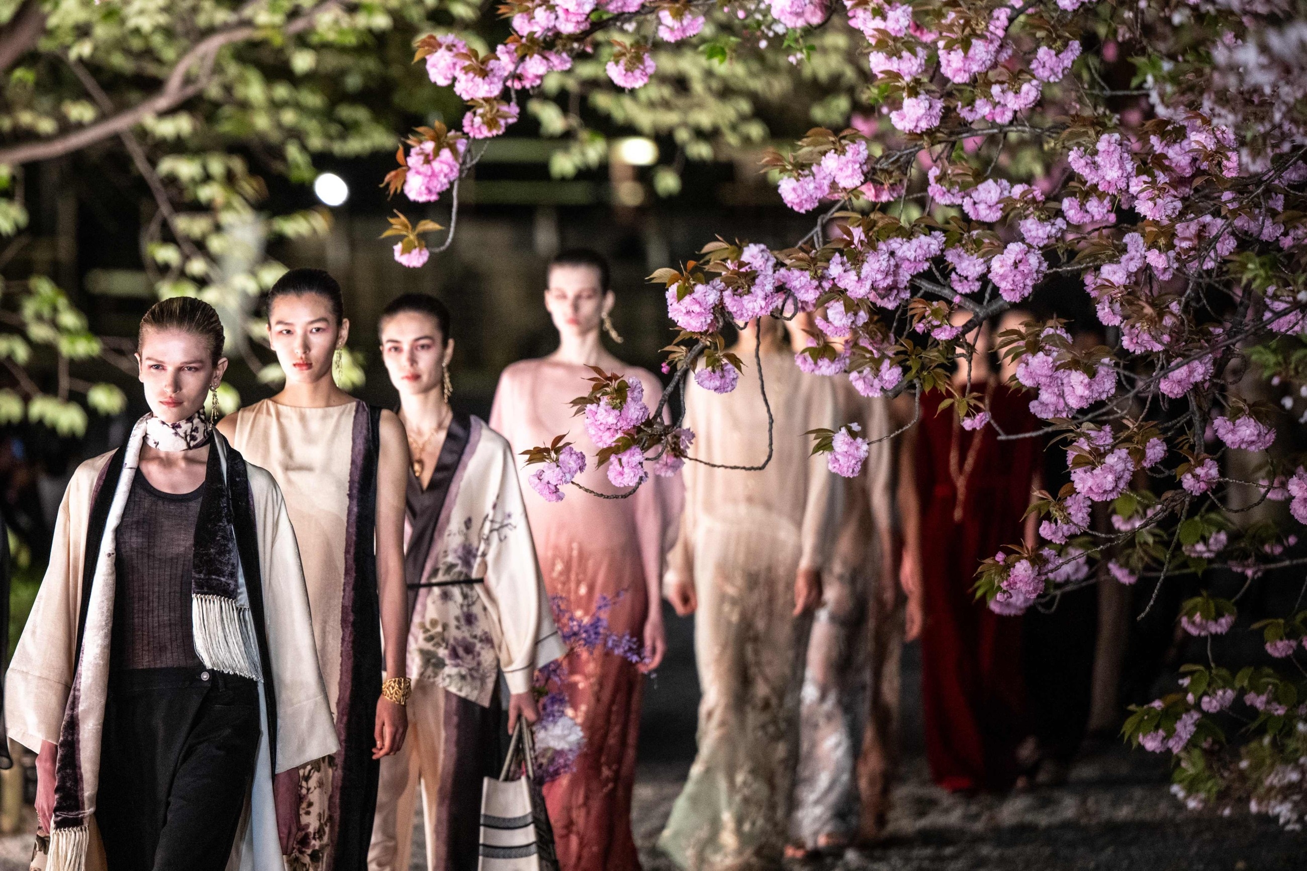 Dior shows fall fashion collection in gardens of ancient Kyoto temple