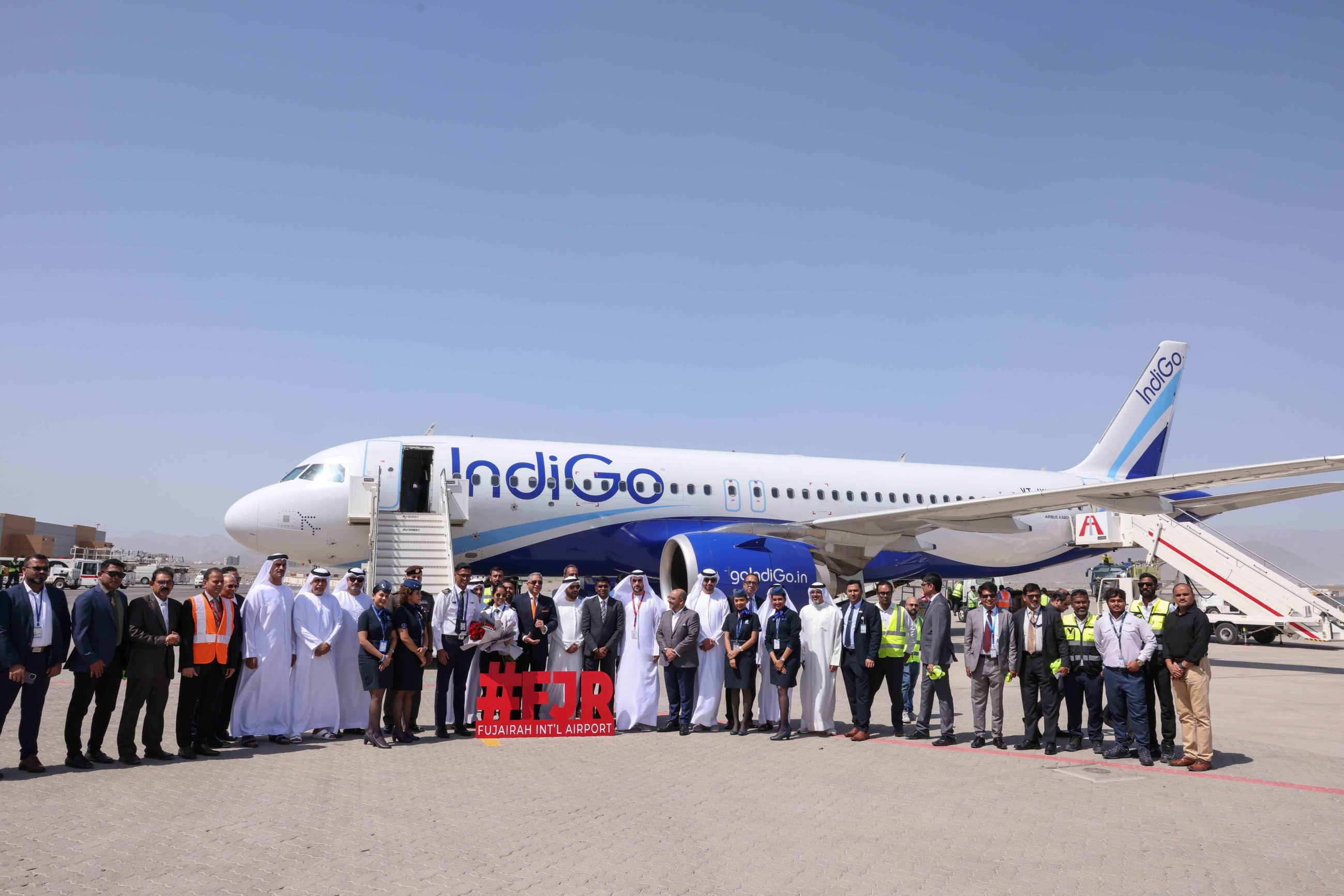 Fujairah International Airport celebrates IndiGo's inaugural flights to Indian cities of Mumbai and Kannur